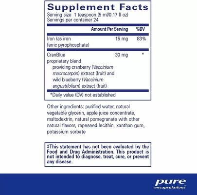 Залізо Pure Encapsulations Iron рідина, 120 мл