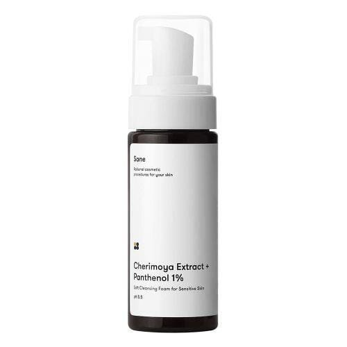 Пінка для обличчя Sane Cherimoya Extract + Panthenol з екстрактом черімойї та пантенолом для чутливої шкіри, 150 мл