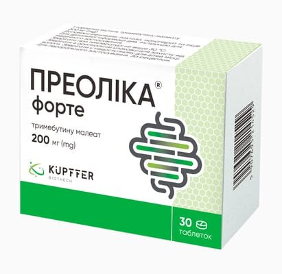 Преоліка форте таблетки по 200 мг №30 (10х3)