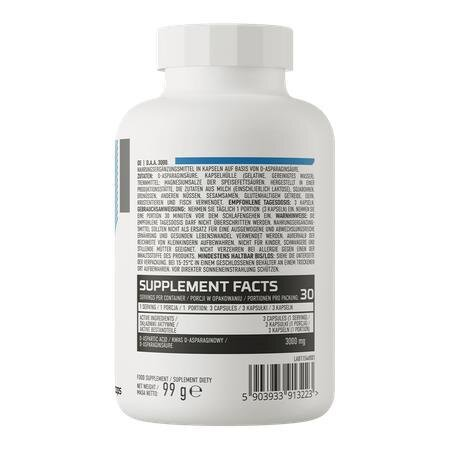 Амінокислоти OstroVit D.A.A. 3000 мг, 90 капсул