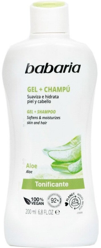 Гель для душу та ванни Babaria Aloe з алое, 200 мл