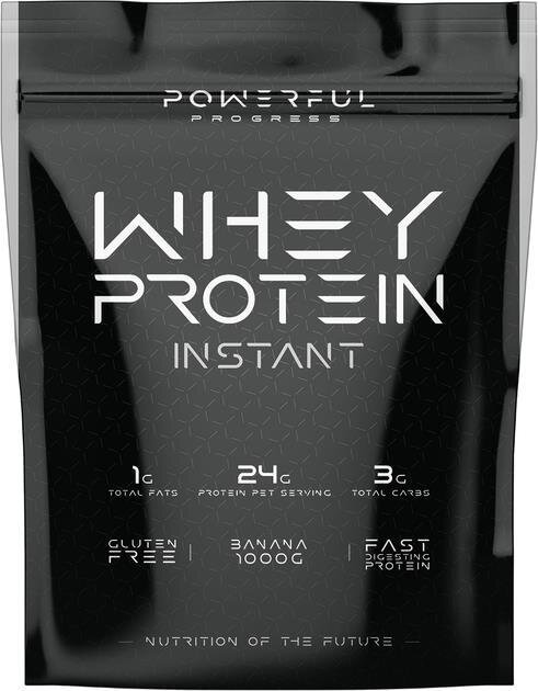 Протеїн Powerful Progress 100% Whey Protein банан, 1000 г