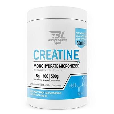 Креатин моногідрат Bodyperson Labs Creatine monohydrate нейтральний, 500 г
