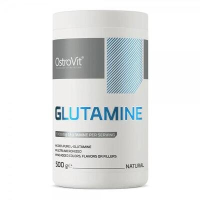 Амінокислоти OstroVit L-Glutamine без смаку, 500 г (банка)