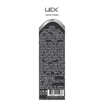 Гель-змазка інтимна Lex Super Strong регенеруючий Алое вера та пантенол, 30 мл