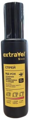 Спрей ExtraVel Strong від усіх літаючих комах-кровопивць та кліщів, 100 мл