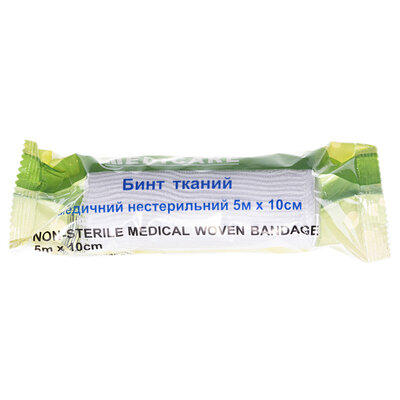 Бинт тканий Medicare Woven bandage медичний нестерильний 5 м х 10 см