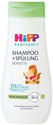 Шампунь HiPP Babysanft Легке розчісування дитячий, 200 мл