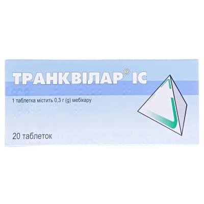Транквілар IC таблетки по 0.3 г №20 (10х2)