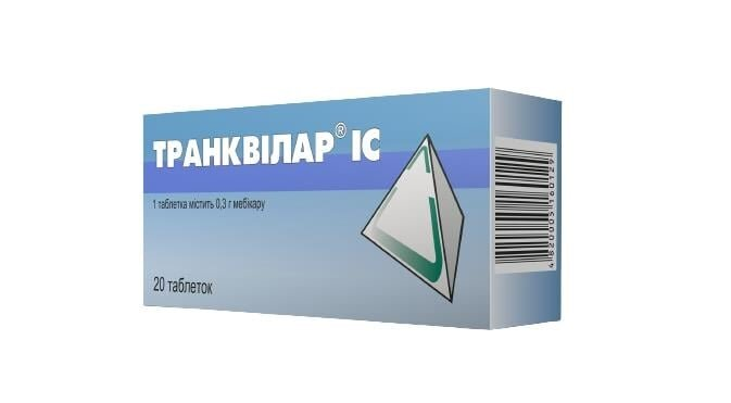Транквілар IC таблетки по 0.3 г №20 (10х2)