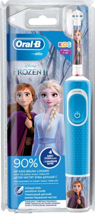 Електрична зубна щітка Braun Oral-B Kids Frozen-II D100.413.2К дитяча вік 3+