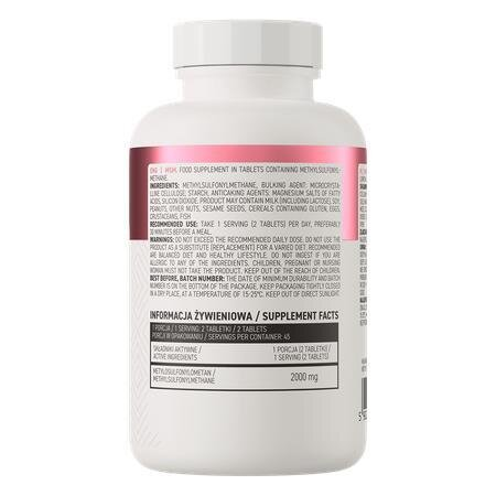 Метилсульфонілметан OstroVit MSM, 90 таблеток