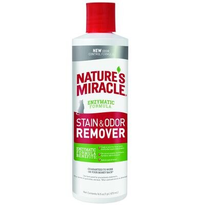 Засіб для котів 8in1 NM Cat Stain&Odor Remover Pour для усунення плям та запахів, 473 мл