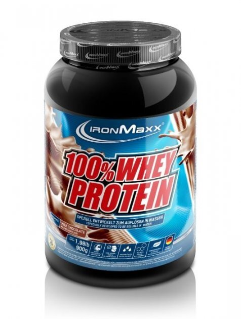 Протеїн IronMaxx 100% Whey Protein Молочний шоколад, 900 г