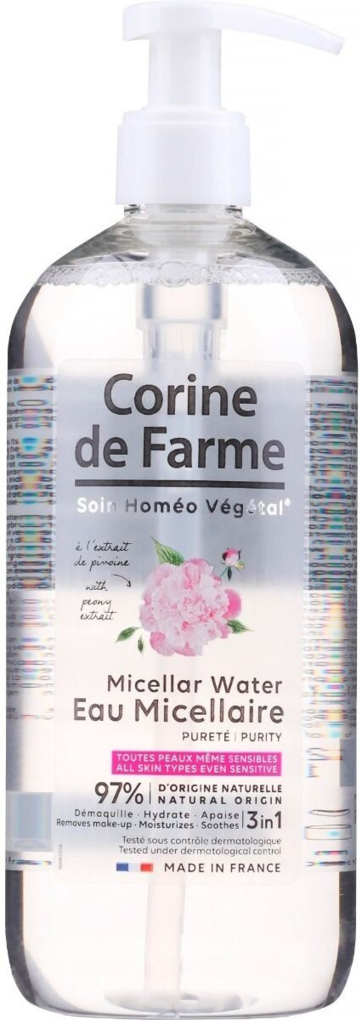 Вода міцелярна Corine De Farme очищаюча для обличчя, 500 мл