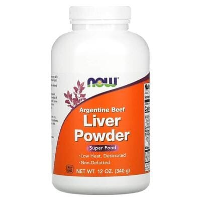 Порошок яловичої печінки NOW Liver Powder Argentine Beef порошок, 340 г