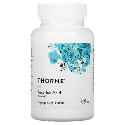 Аскорбінова кислота Вітамін C Thorne Research Ascorbic Acid Vitamin C капсули №60