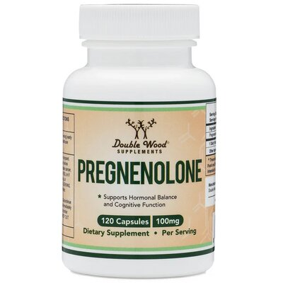 Прегненолон Double Wood Pregnenolone 100 мг, 120 капсул