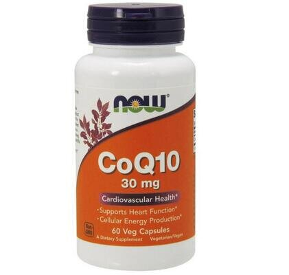 Коензим Q10 NOW CoQ10 30 мг вег. капсули №60