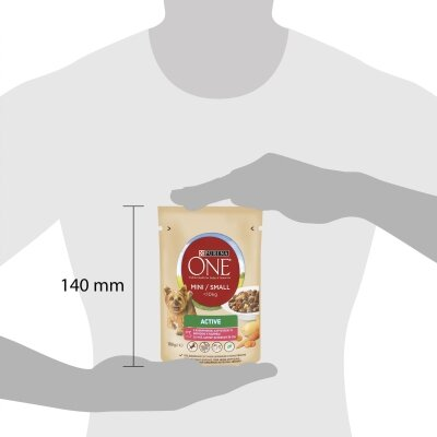Корм вологий для собак Purina One Mini Active з яловичиною та картоплею, 100 г