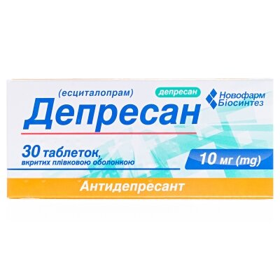 Депресан таблетки, в/плів. обол. по 10 мг №30 (10х3)