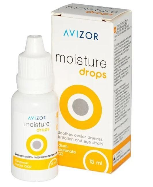 Розчин Alcon Avizor Moisture drops для зволоження контактних лінз, 15 мл