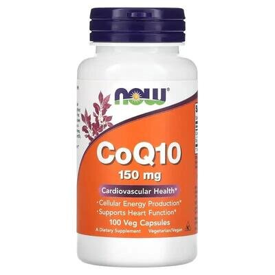Коензим Q10 NOW CoQ10 150 мг вег. капсули №100
