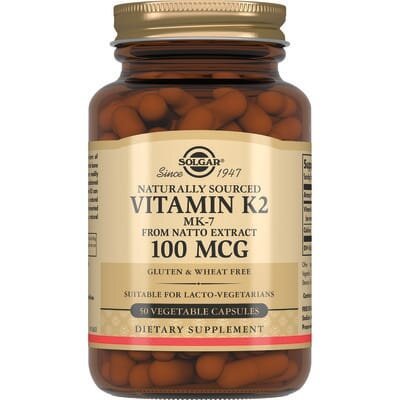 Вітамін К2 Solgar Vitamin K2 (MK-7) 100 мкг вег. капсули №50
