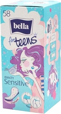 Прокладки гігієнічні щоденні Bella Panty for Teens Sensitive, 58 штук