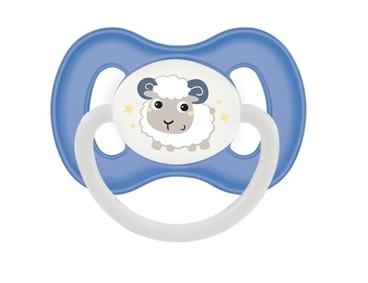 Пустушка латексна Canpol Babies 23/278_blu Bunny & Company кругла 6-18 місяців, 1 шт
