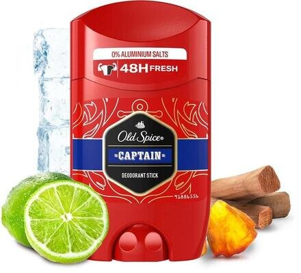 Дезодорант стік Old Spice Captain 48h для чоловіків, 50 мл