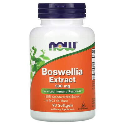 Босвелії екстракт NOW Boswellia Extract 500 мг м'які капсули №90