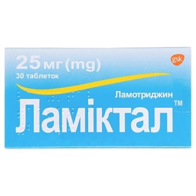Ламіктал таблетки по 25 мг №30