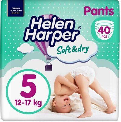 Підгузки-трусики Helen Harper Soft&Dry pants розмір 5 Junior 12-17 кг, 40 шт