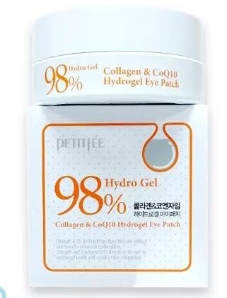 Патчі під очі гідрогелеві Petitfee Collagen & Co Q10 Hydrogel Eye Patch колаген коензим Q10, 60 шт