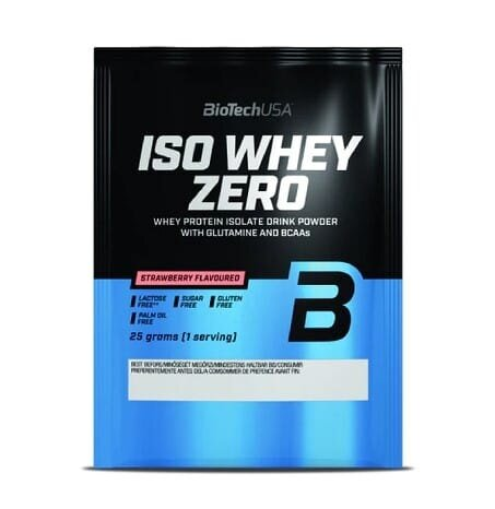 Протеїн Biotech Iso Whey Zero strawberry, 25 г