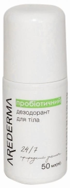 Дезодорант кульковий Arederma з пробіотиком, 50 мл