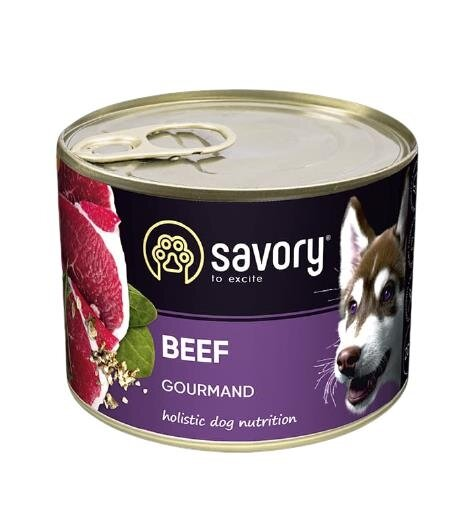 Корм вологий для дорослих собак Savory 30426 з яловичиною, 200 г