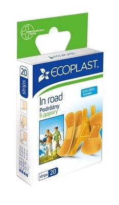Набір пластирів медичних Ecoplast In road на тканій основі, 20 штук