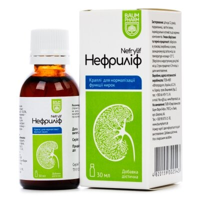 Нефриліф Baum Pharm краплі по 30 мл у флак.