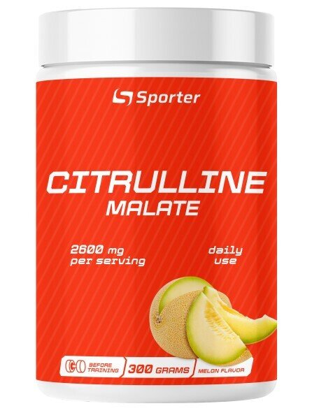 Цитрулін Малат Sporter Citrulline Malate диня, 300 г