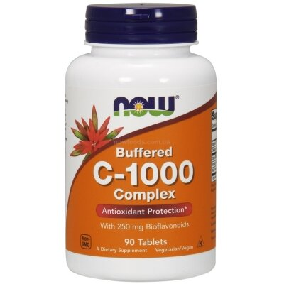 Вітамін С комплекс NOW C-1000 Complex таблетки №90