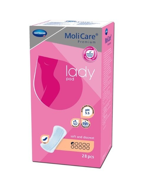 Прокладки урологічні MoliCare Premium Lady pad 0,5 краплі, 28 штук
