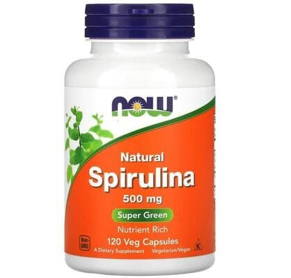 Спіруліна NOW Spirulina 500 мг вег. капсули №120