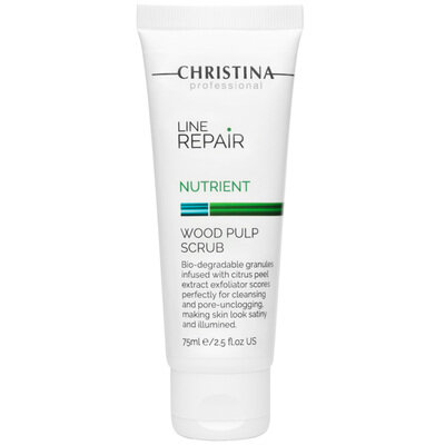 Скраб для обличчя Christina Line Repair Nutrient Wood Pulp Scrub з деревною целюлозою, 75 мл