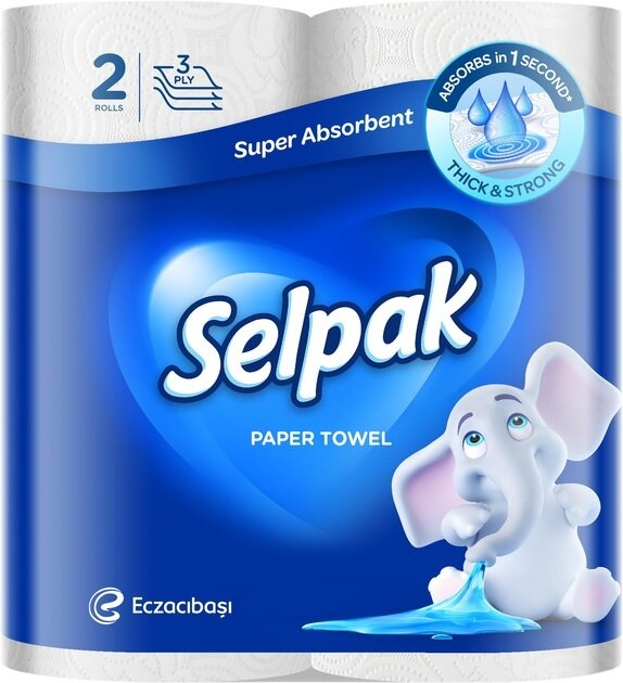 Рушники паперові Selpak, 2 рулони