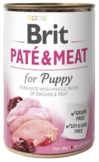 Корм вологий для цуценят Brit Care зі смаком індички і курки, 400 г
