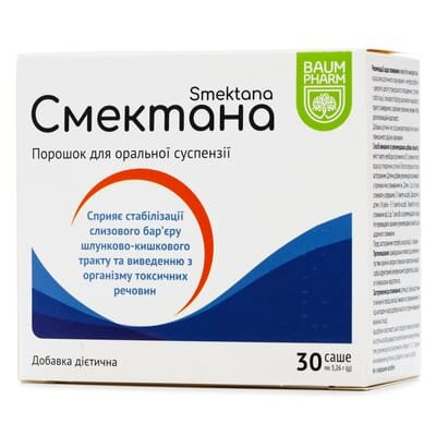 Смектана Baum Pharm пор. д/приг. сусп. по 3,26 г №30 в пак.
