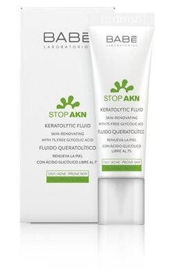 Флюїд для обличчя Babe Laboratorios Stop Akn кератолітичний з гліколевою кислотою для проблемної шкіри, 30 мл