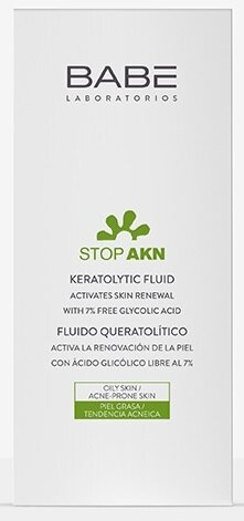 Флюїд для обличчя Babe Laboratorios Stop Akn кератолітичний з гліколевою кислотою для проблемної шкіри, 30 мл
